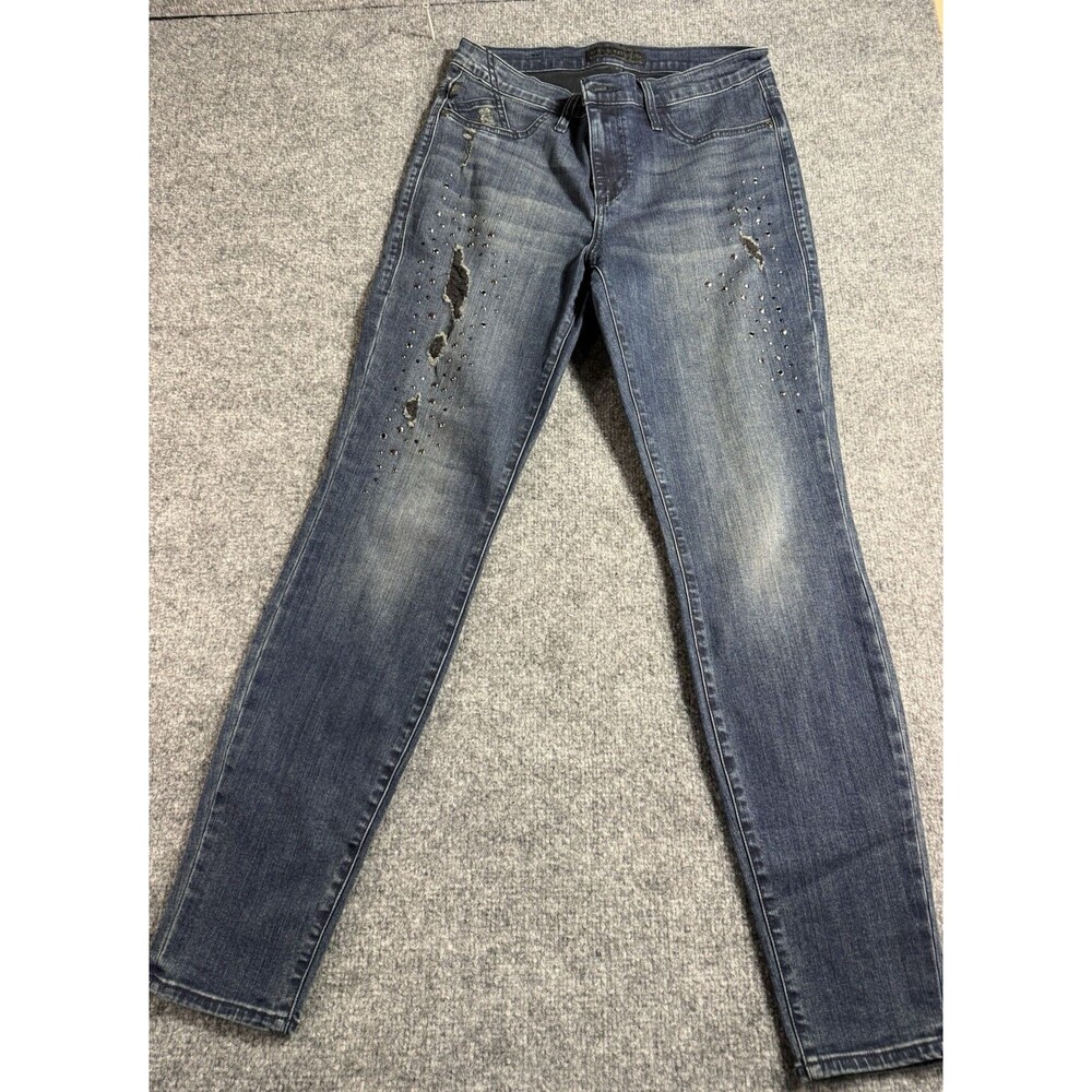 Rock & Republic Kashmiere Skinny Jeans – Women’s Size 10 – Dark Wash – Embellish